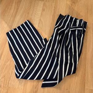A New Day Navy and White Striped Pants